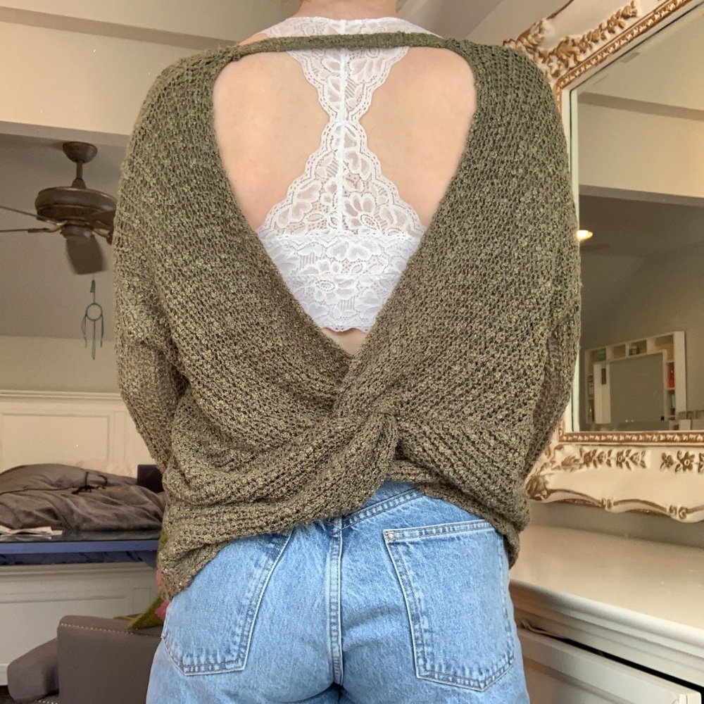 Opened Back Sweater